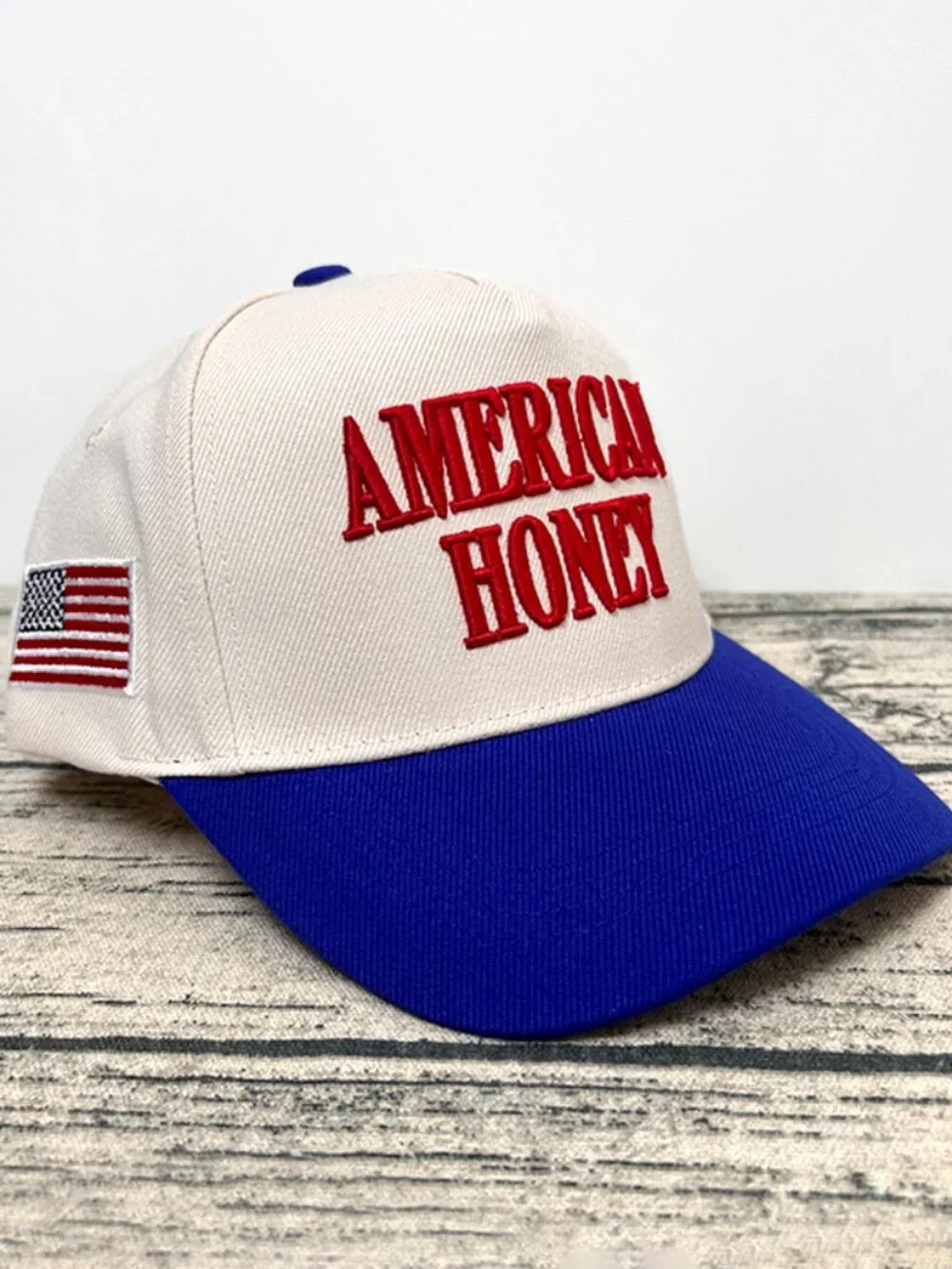 American Honey Cap Blue Cream Cap For men Women